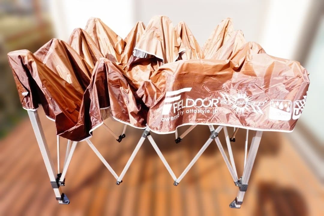 FIELDOR ワンタッチタープ 2.5m x 2.5m サイドシート2枚付