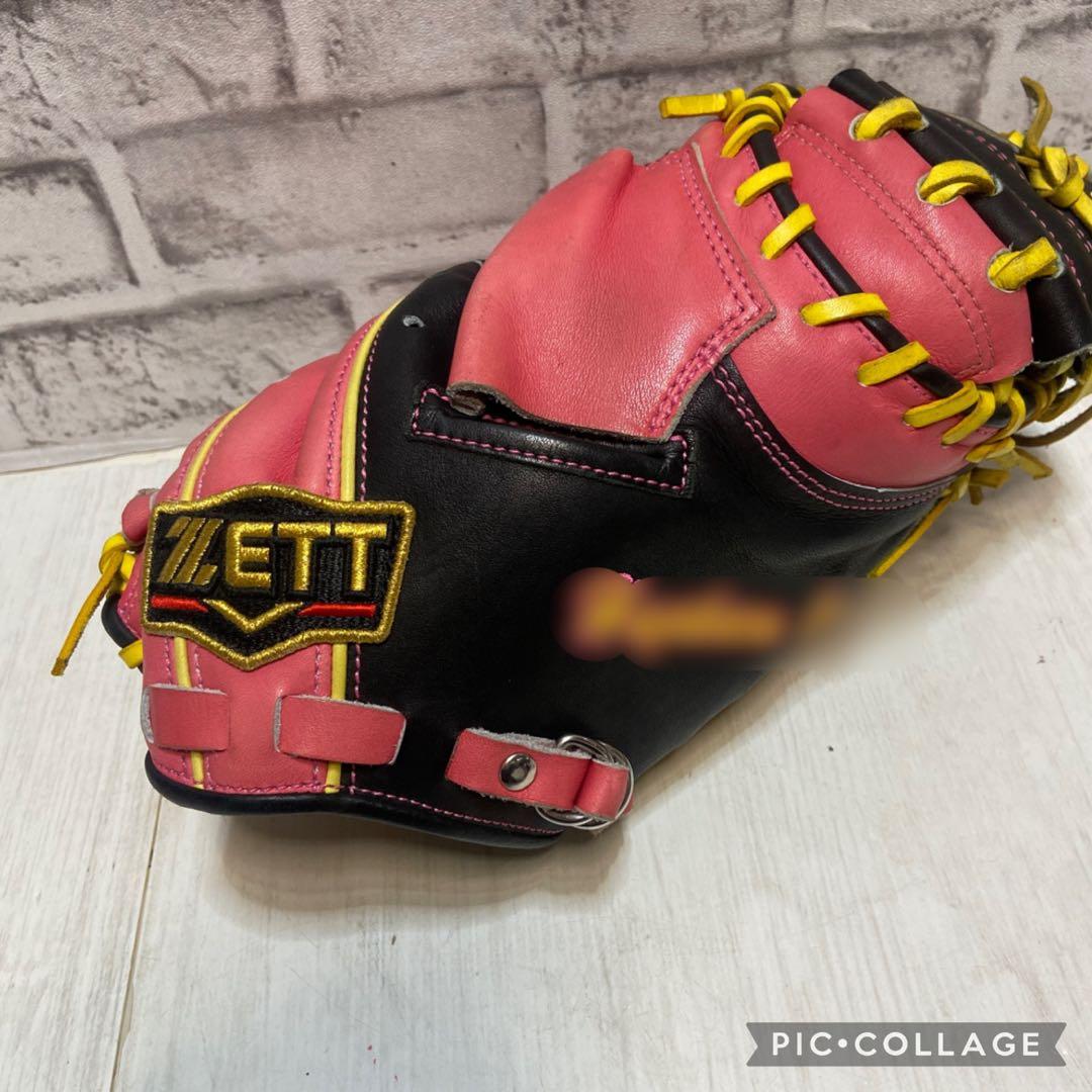 ZETT ゼット⭐️キャッチャーミット　軟式用　ピンク