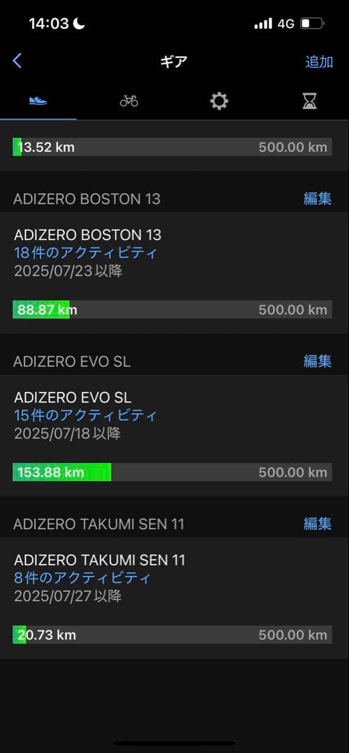 【27.0cm・走行距離153km】adidas ADIZERO EVO SL