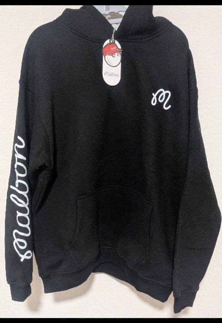 ★新品&XL★マルボンゴルフ Malbon 長袖 厚手裏起毛パーカートレーナー