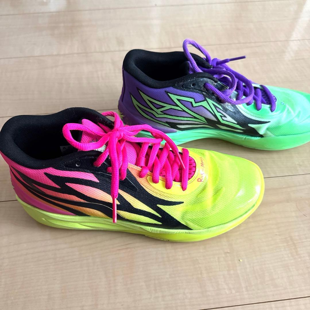 PUMA × LaMeloBall MBシリーズバスケットシューズNITRO搭載