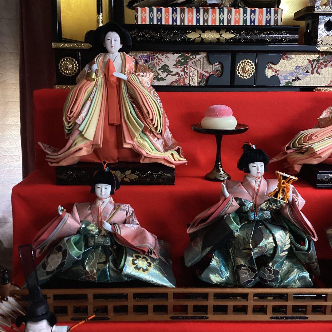 雛人形　七段飾り　西陣織高級金襴　難波　45号　熊倉基安作　中古品