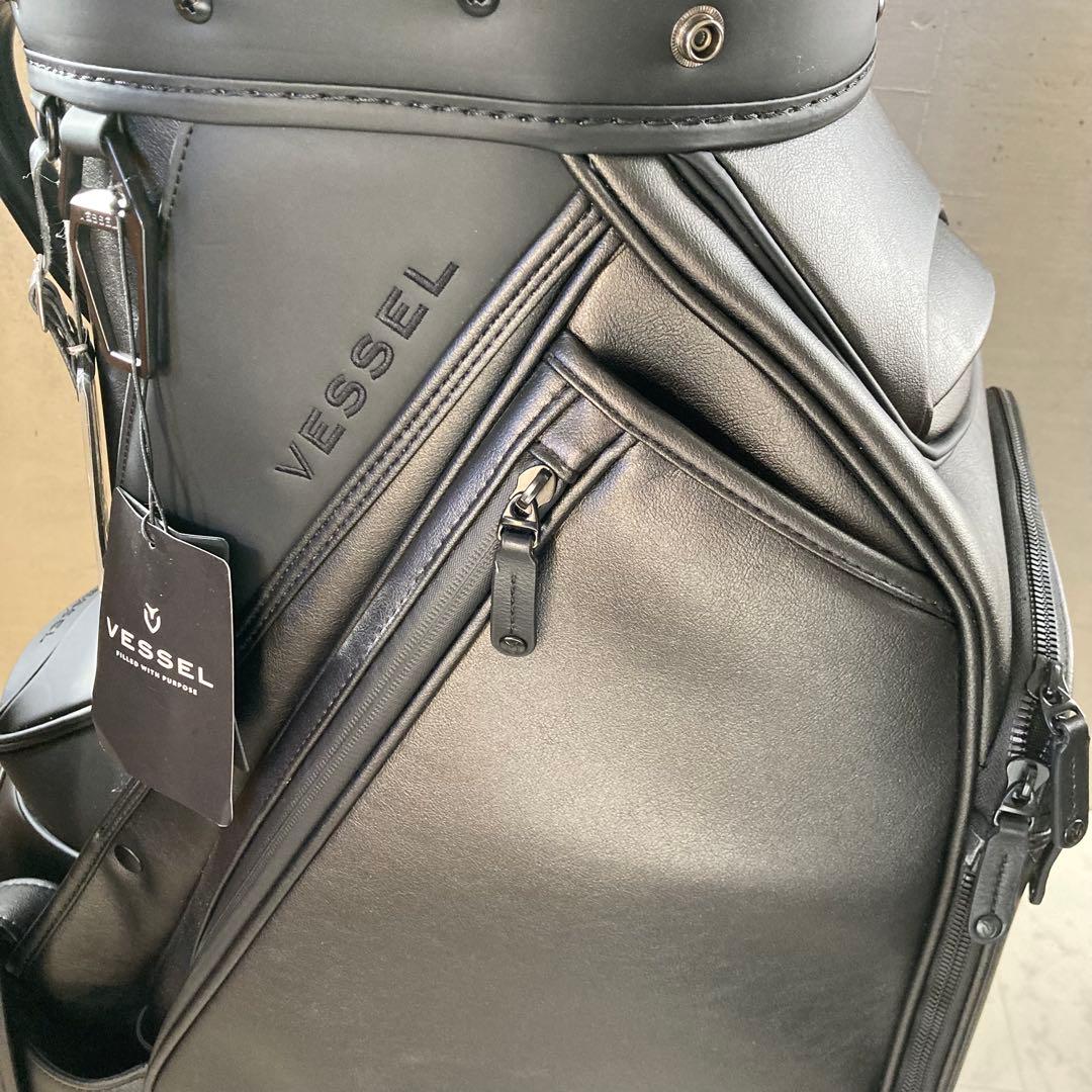 ⛳️新品並 VESSEL PRIME Staff ベゼル キャディバッグ 黒