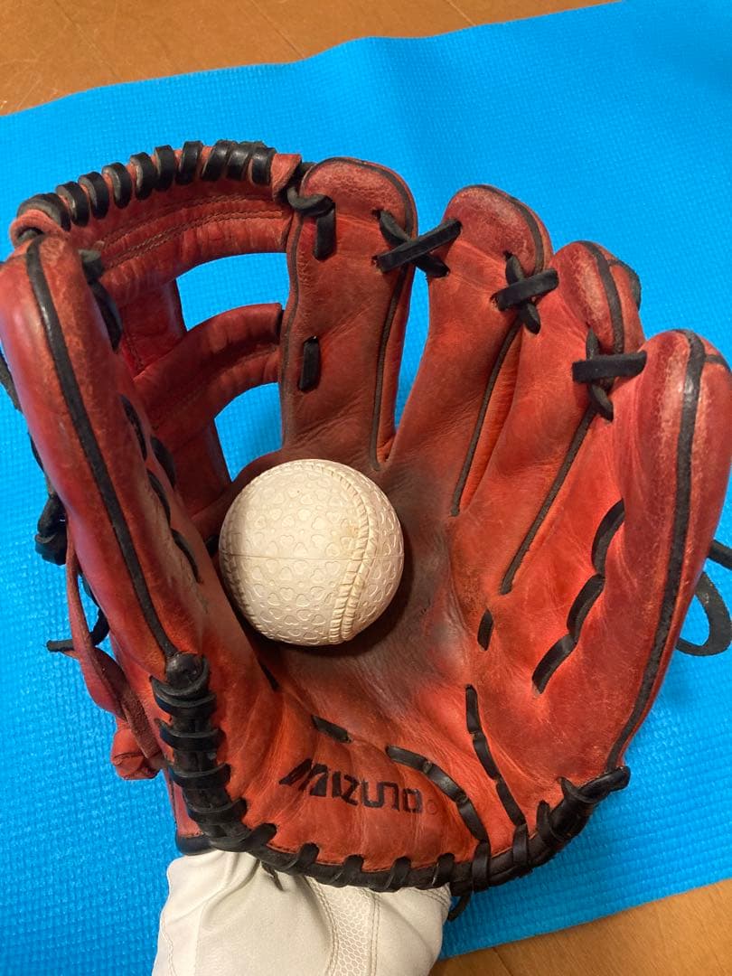 Mizuno 一般軟式グローブ ビューリーグ片岡モデルブラッドオレンジ　良型