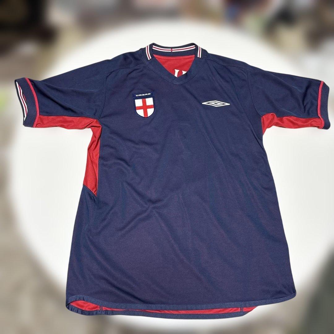 イングランド代表 サッカーシャツ Umbro 7 ベッカム　リバーシブル