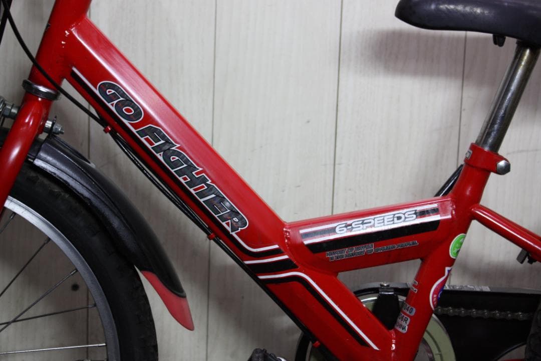 エンドウ商事製 GO FIGHTER 20型 シマノ6速 LED 子供用MTB