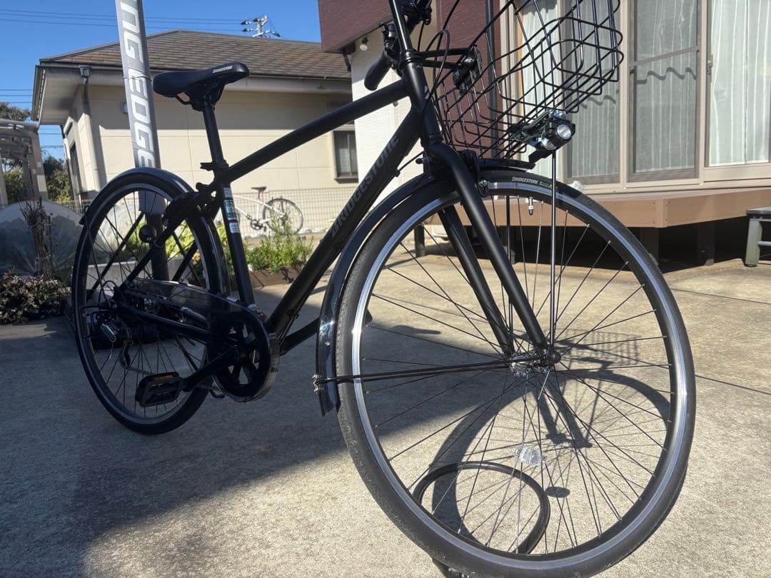【ほぼ未使用品】BRIDGESTONE クロスバイク 27インチ ブラック