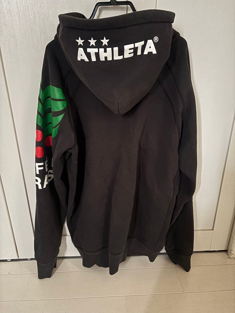 上下セット☆セットアップ☆ATHLETA フルジップパーカー 上下Oサイズ 黒