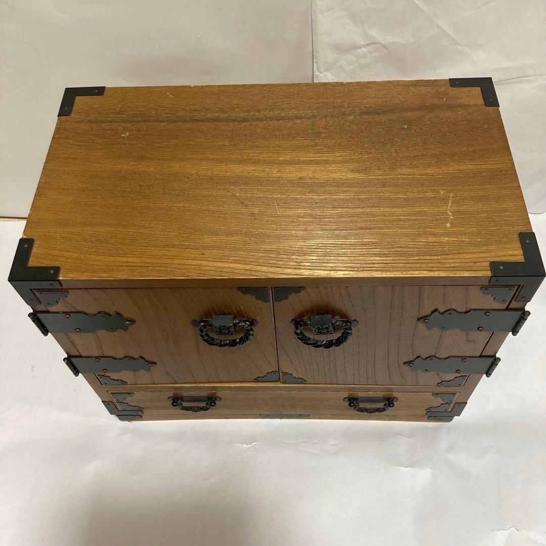 観音開き　薬箪笥 小箪笥　仙台箪笥レトロ　 アンティーク 和モダン　チェスト