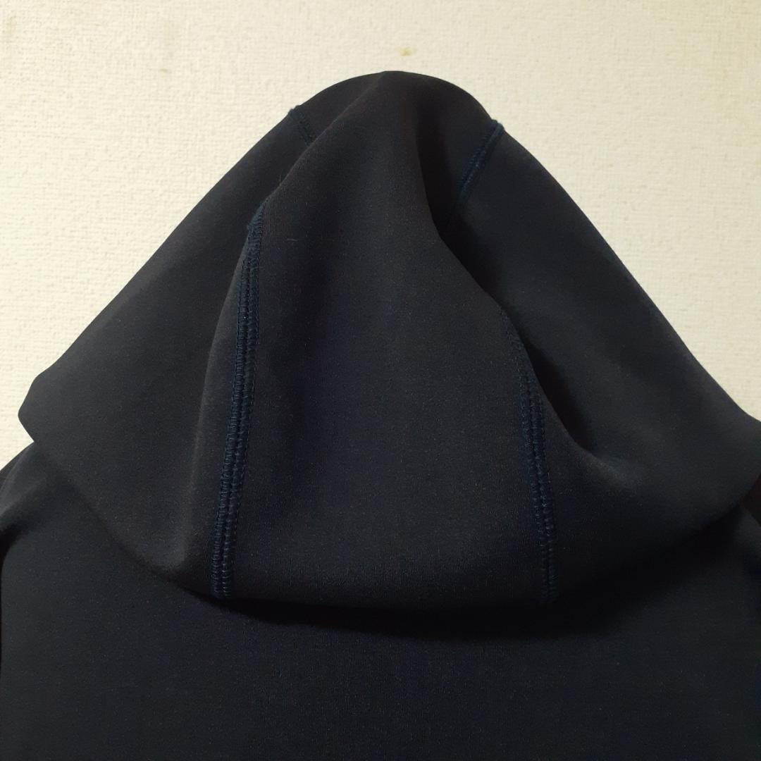 美品△M・U SPORTS エムユースポーツ 半袖パーカー 紺 ゴルフウェア L
