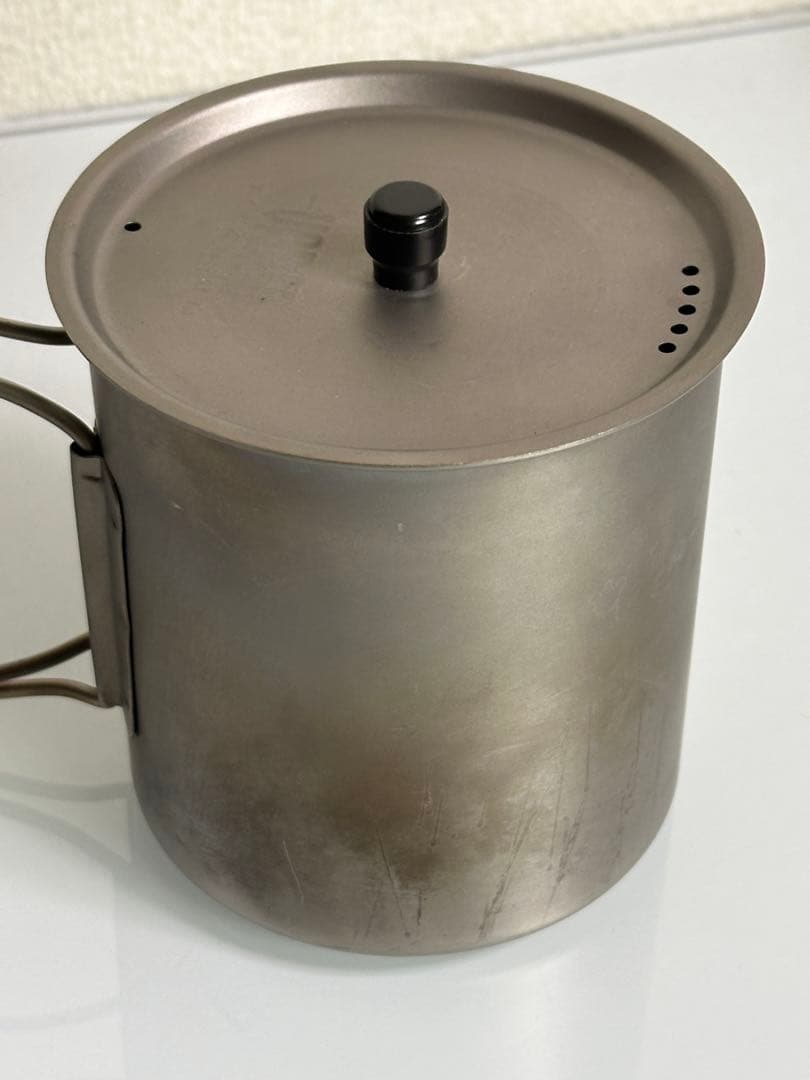 VARGO バーゴ Ti-Lite Mug チタンクッカー 湯切り付き蓋