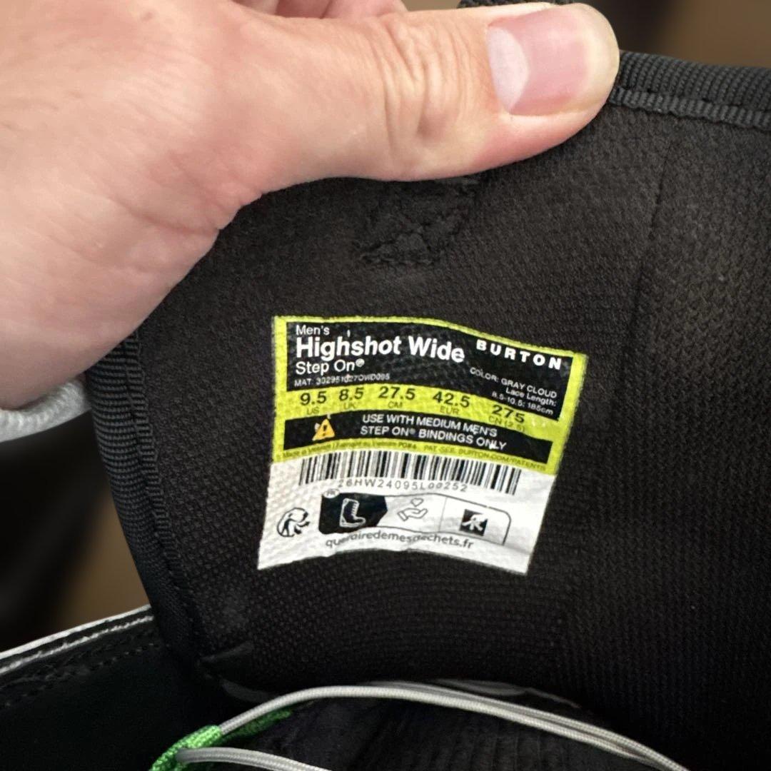 Burton Highshot Wide 27.5 25-26 ステップオン