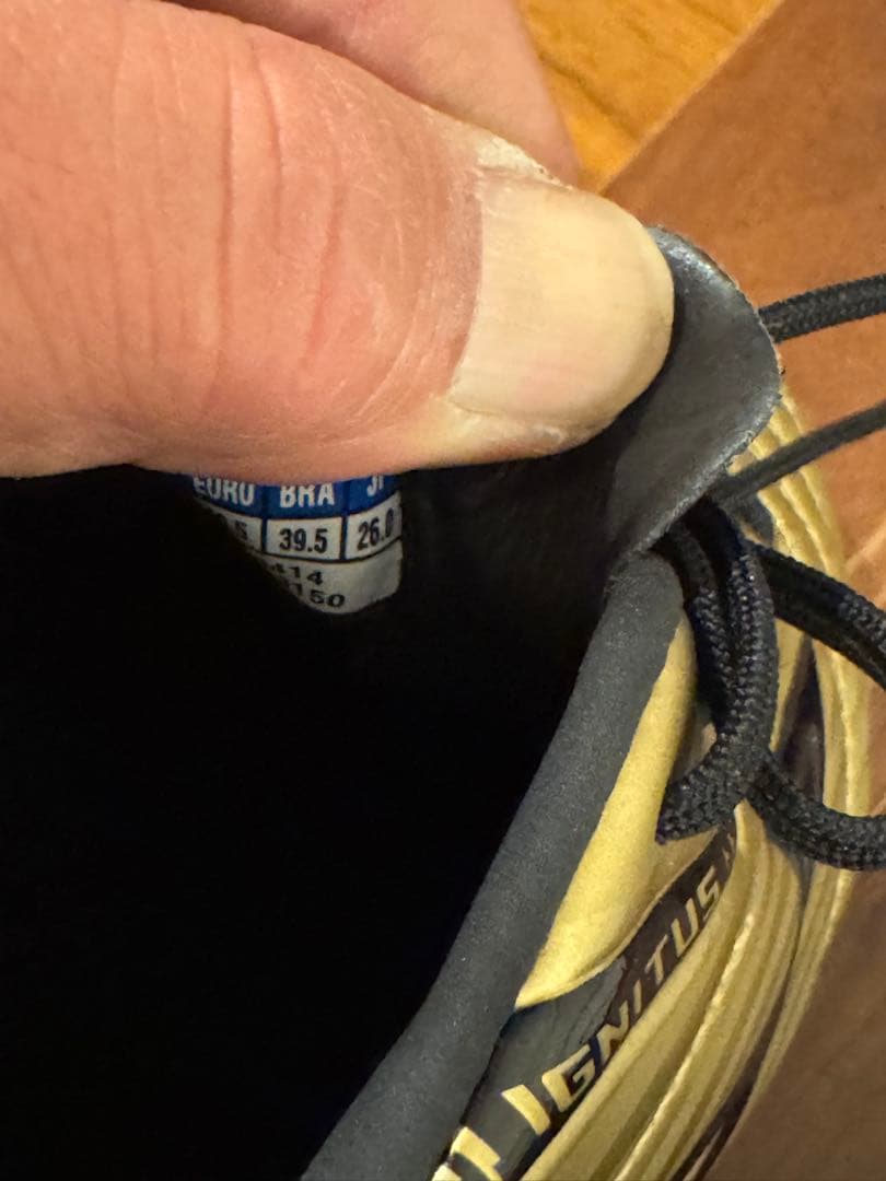 Mizuno Rebula ゴールド ブラック スパイク