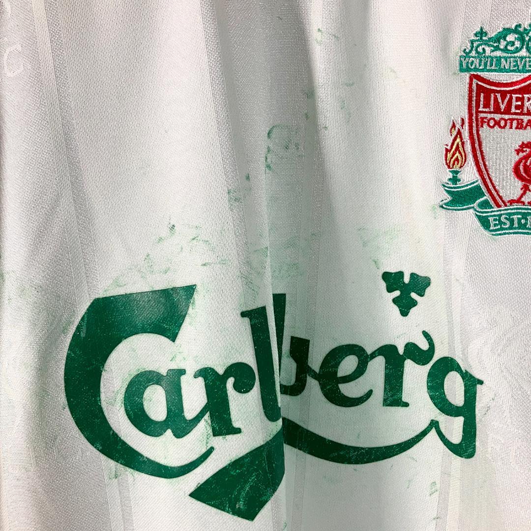 adidas　ユニフォーム　リヴァプール　サッカー　ホワイト　Carlsberg