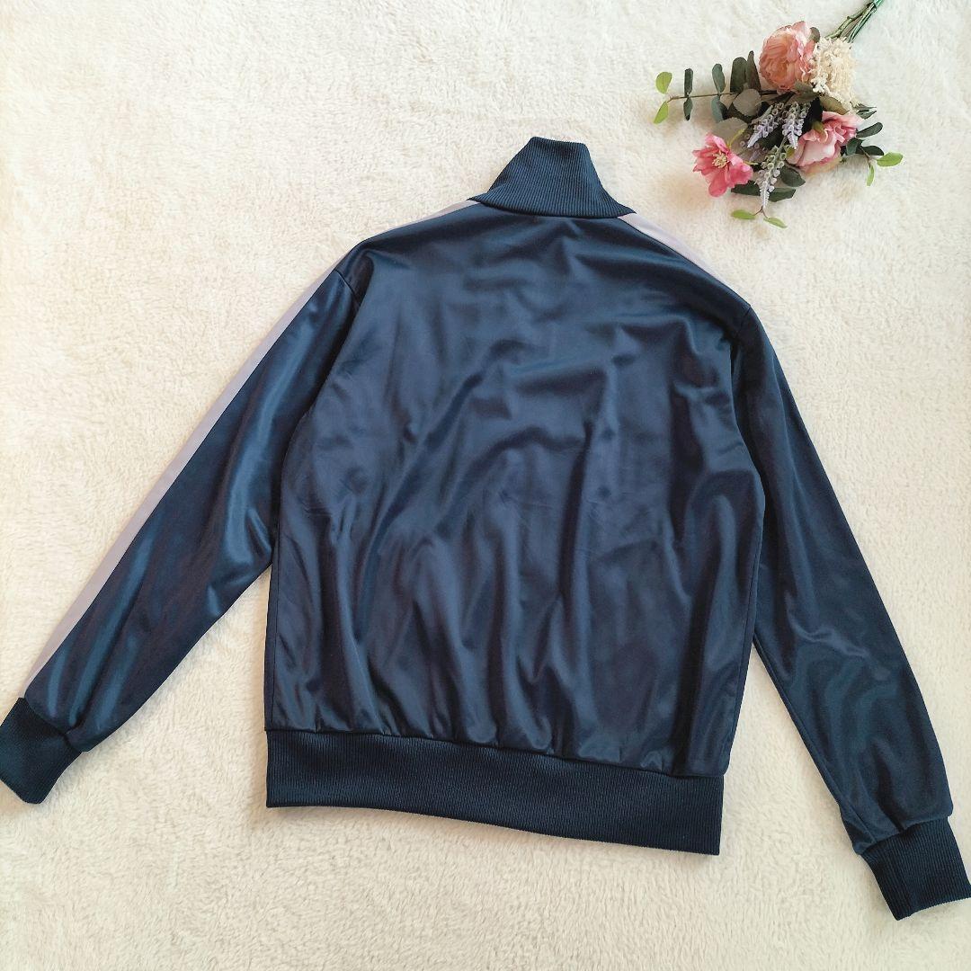 【プーマ】美品 80’トラックジャケット ネイビー 内側フリース Mサイズ