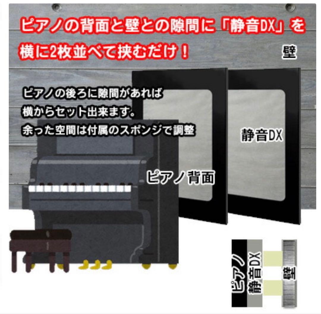 静音DX しずかねDX（アップライトピアノ用 消音パネル・防音対策）