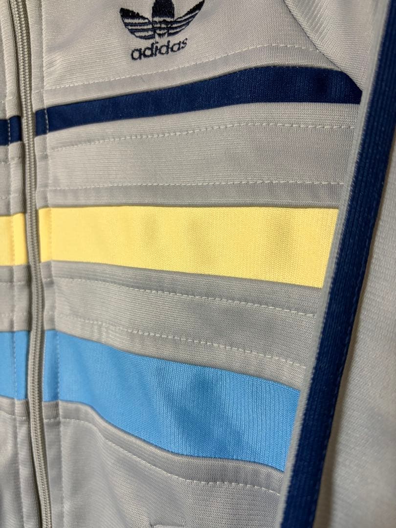 70s～80s adidas イングランド製トラックジャケット グレー