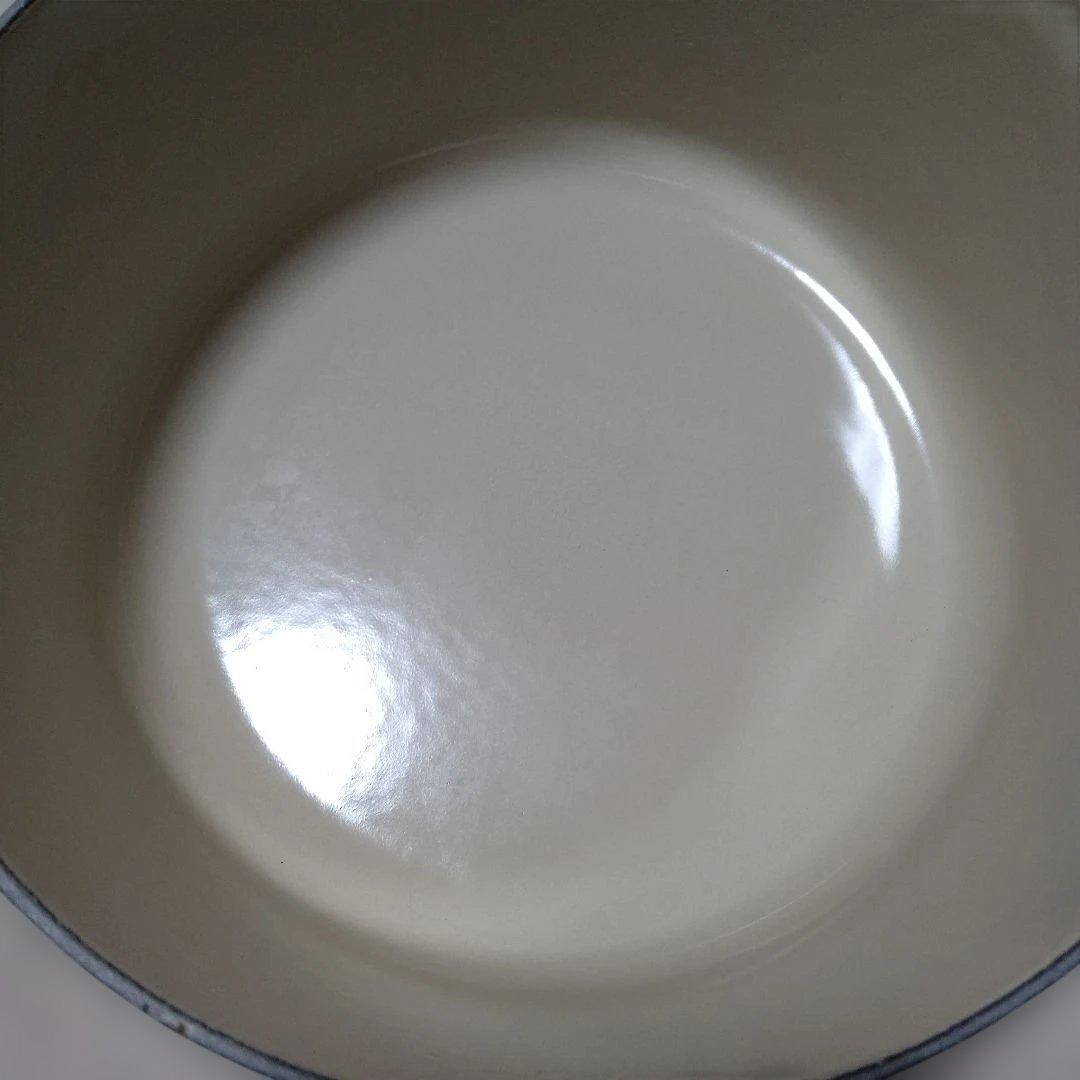 【美品】LE CREUSET 両手鍋 22cm フルーツグリーン ルクルーゼ