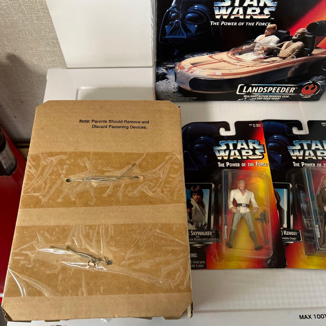 スターウォーズ　ランドスピーダー ルーク＆オビワン　フィギュア　1995年