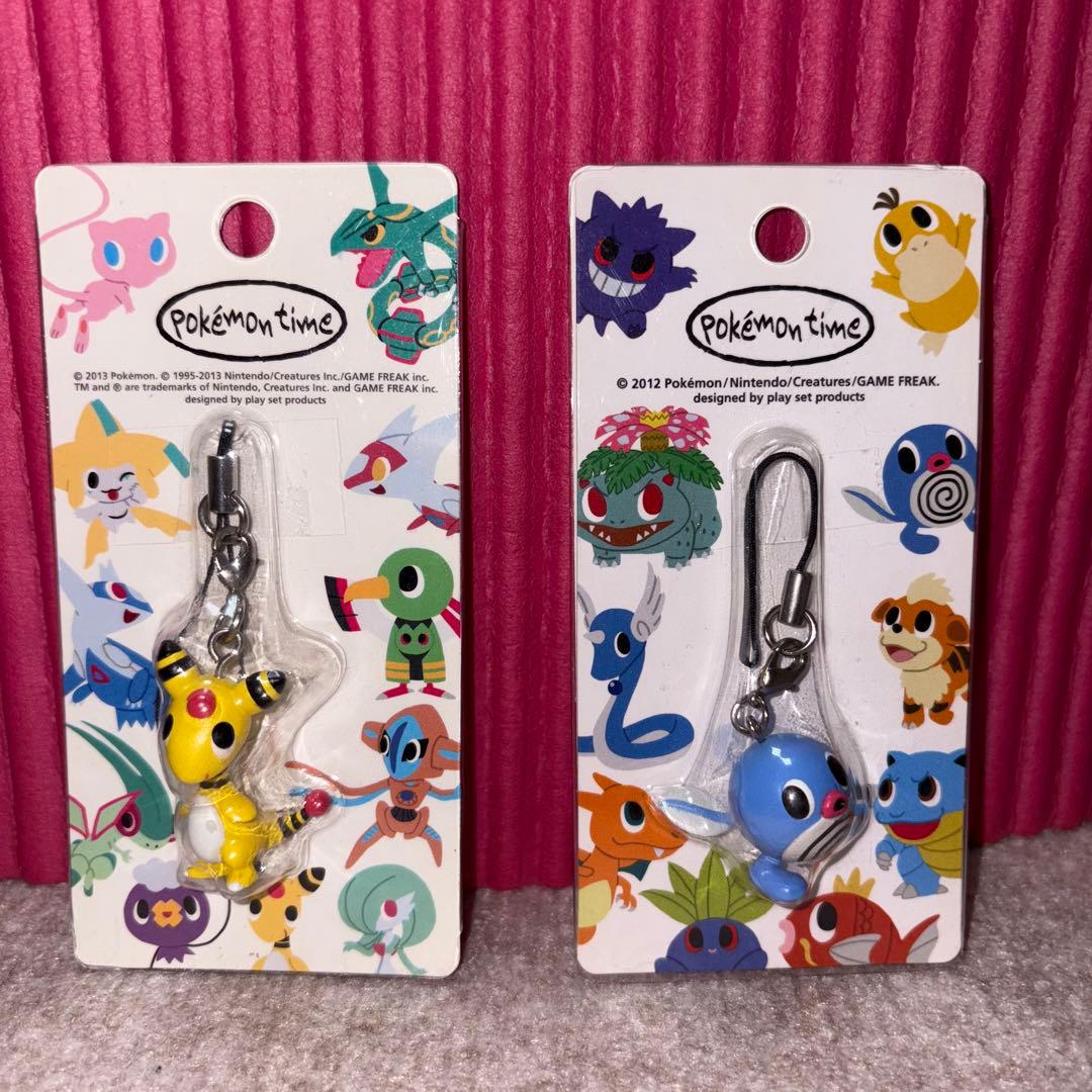 【新品未開封】pokemon time ニョロモ デンリュウ ストラップ