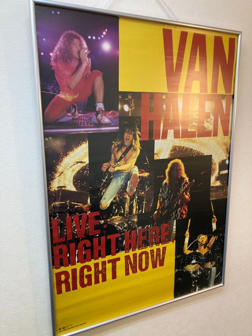 ヴァン・ヘイレン 告知ポスター B2 VAN HALEN 当時物 非売品 希少