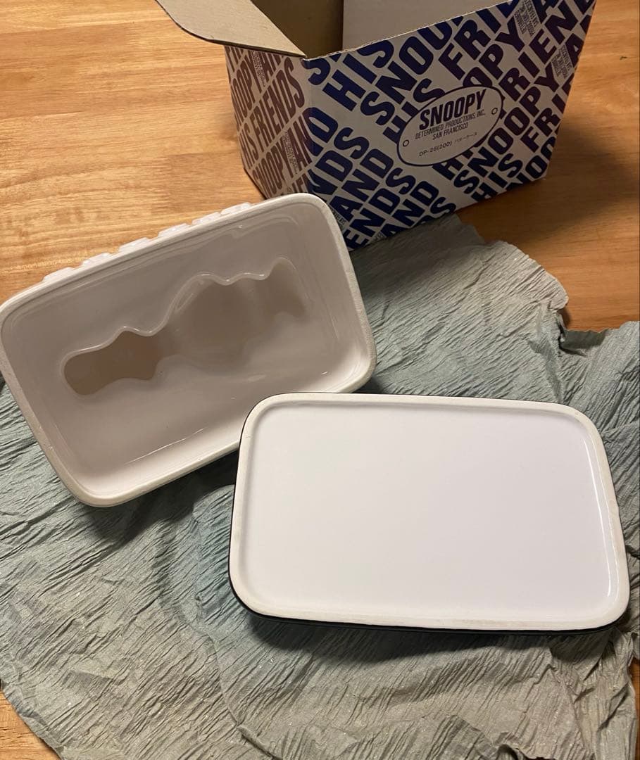 ⭐︎価格交渉可⭐︎スヌーピー　陶器　バターケース