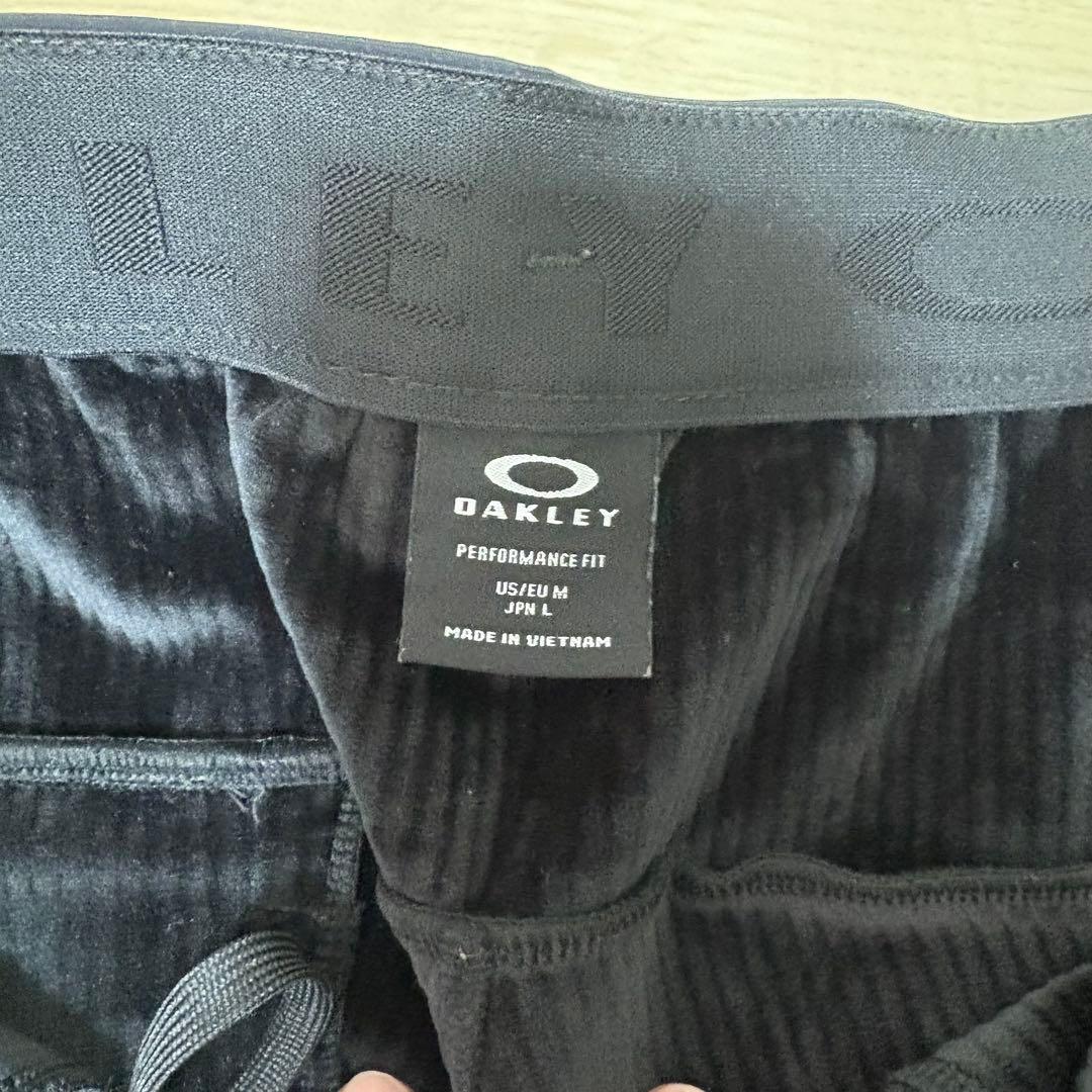【美品】OAKLEY トレーニングパンツ L ブラック
