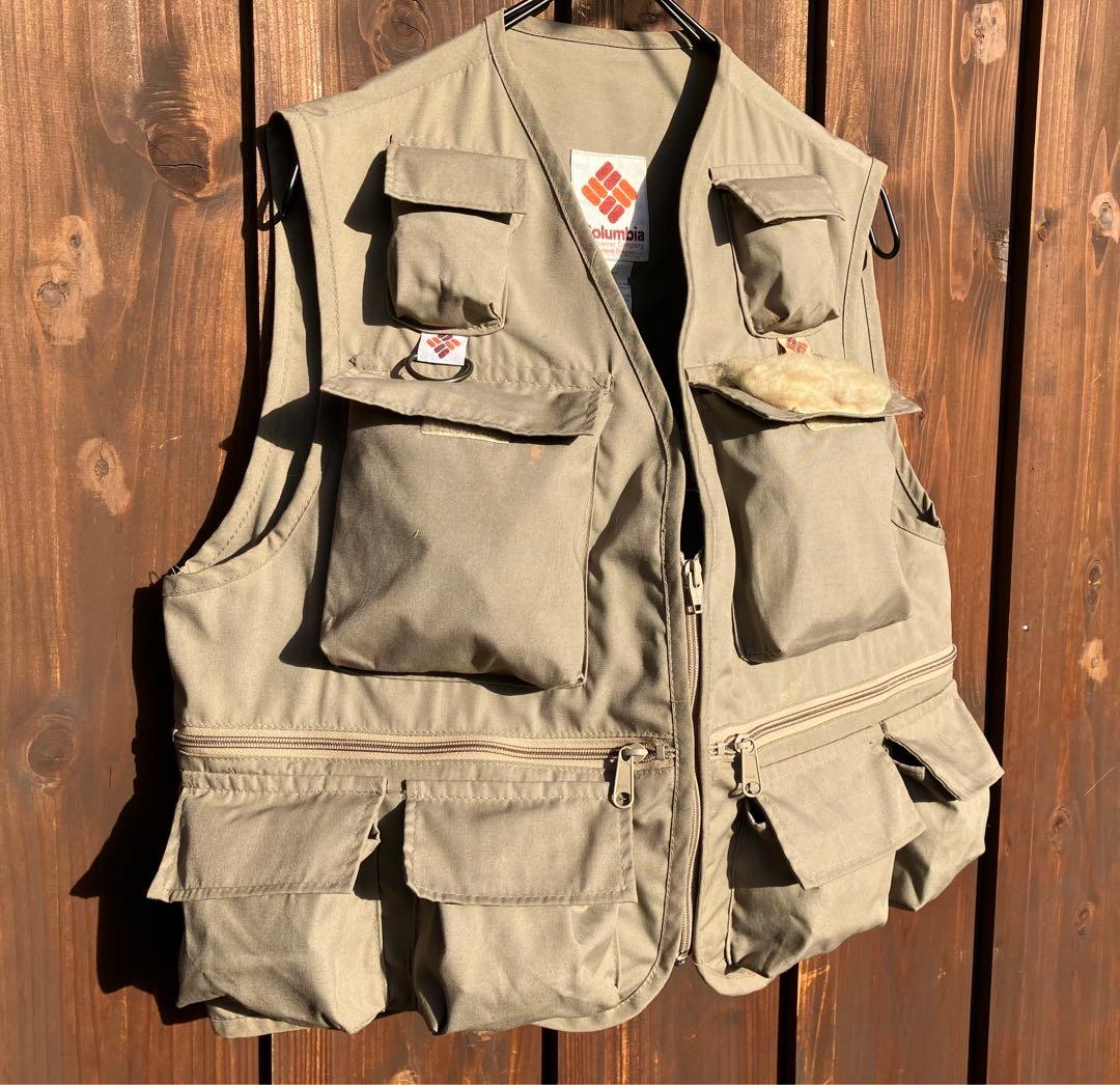 旧ロゴ　コロンビア Columbia フィッシングベスト　ジャケット　レトロ
