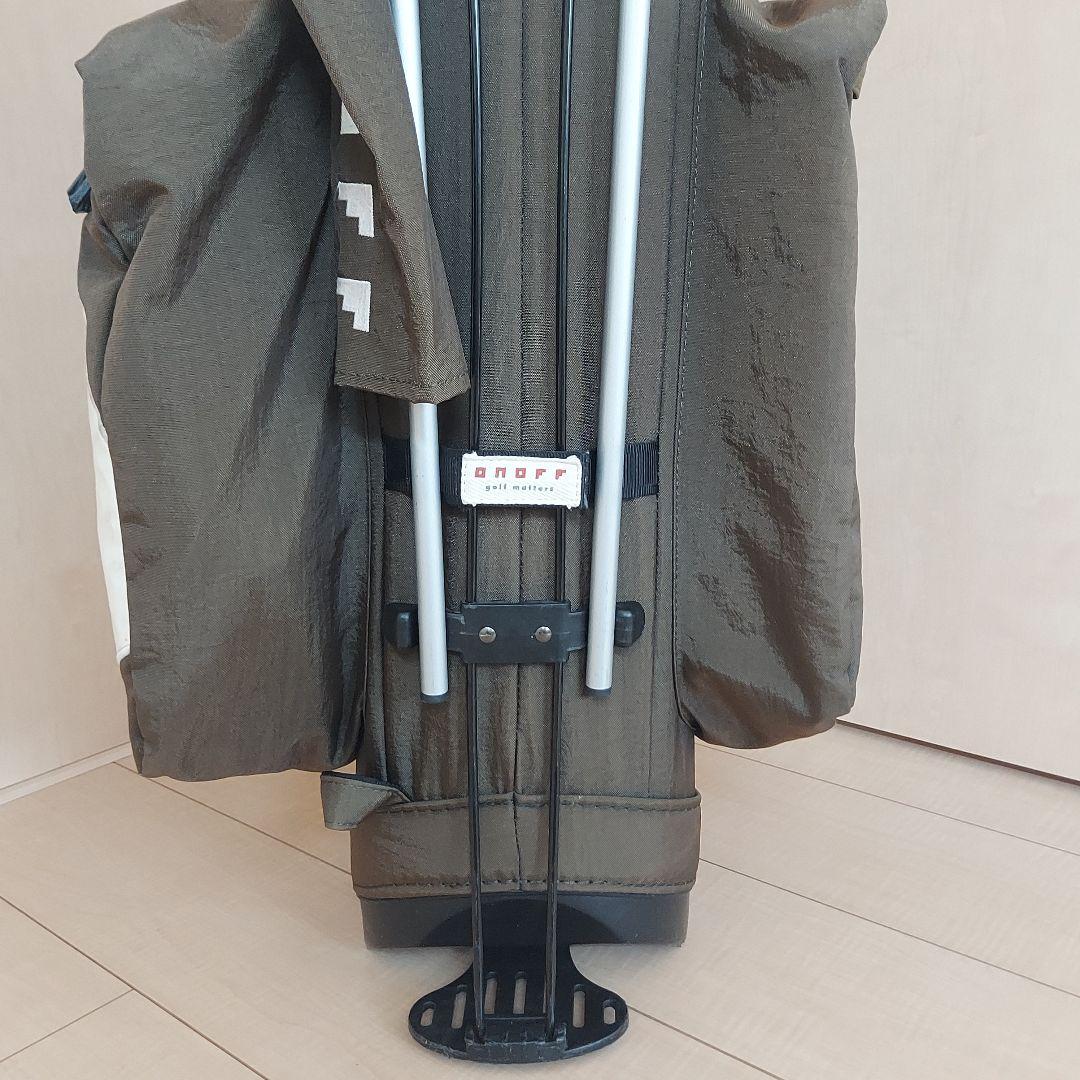 ONOFF オノフ 軽量 キャディバック スタンド オリーブグリーン★良品