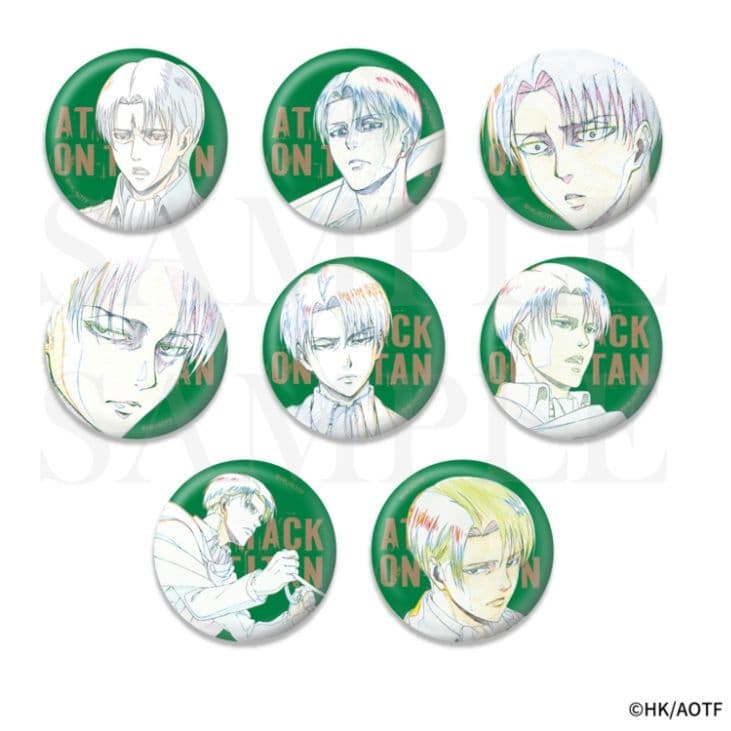 進撃の巨人 WIT STUDIO 原画 リヴァイ 確定ランダム缶バッジ 2box