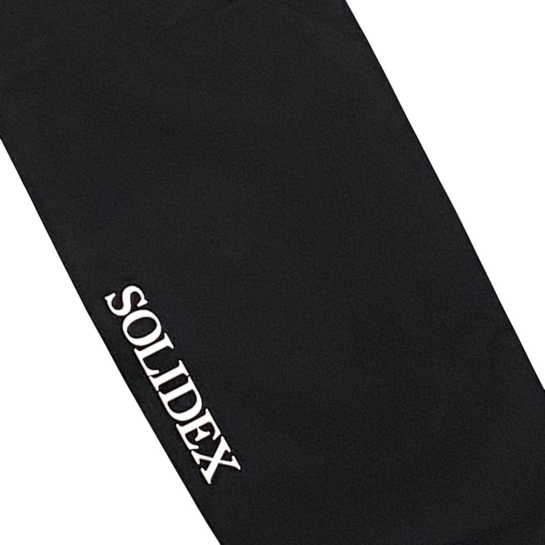 SOLIDEX ソリデックス ストレッチ ロング パンツ M ブラック ロゴ柄