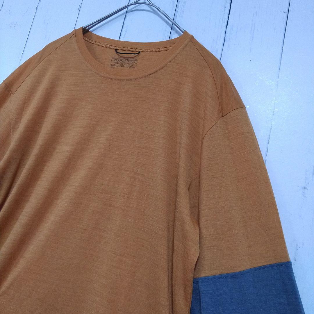 美品　パタゴニア　メリノ　ブレンド　3/4スリーブ　バイク　ジャージー　Ｓ相当