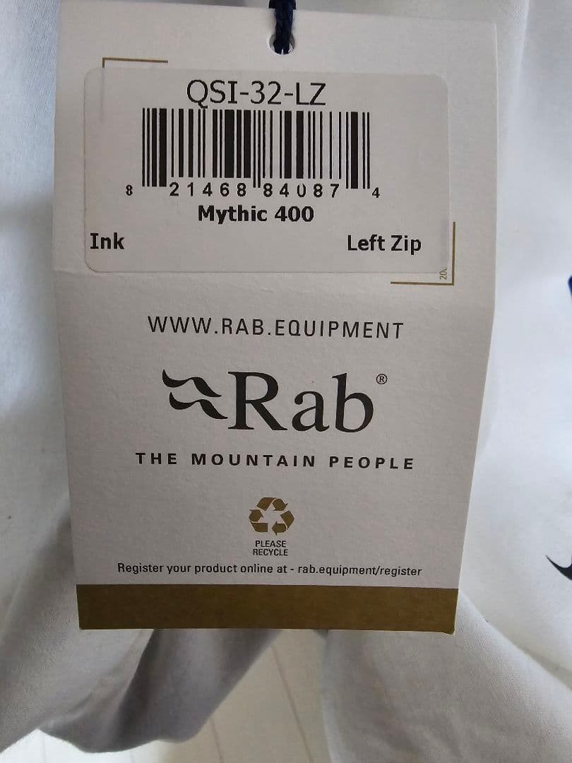 Rab Mythic 400 ダウンシュラフ 寝袋 900FP