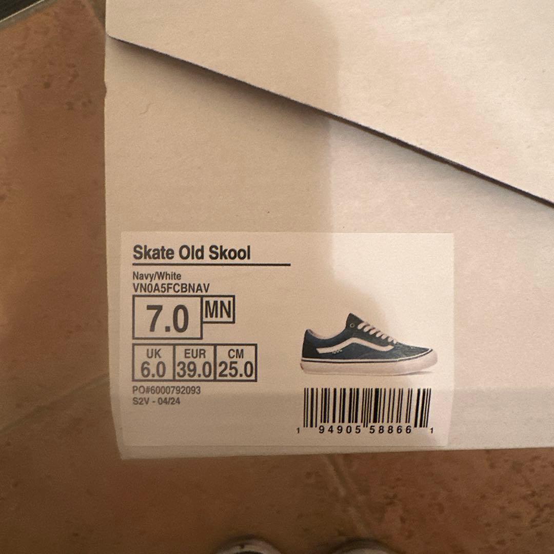 スケートボード Vans Skate Old Skool Navy/White 7.0 MN