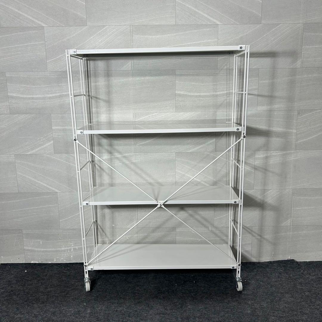 無印 スチールシェルフ スチール棚セット 小 幅84cm シンプル d3771