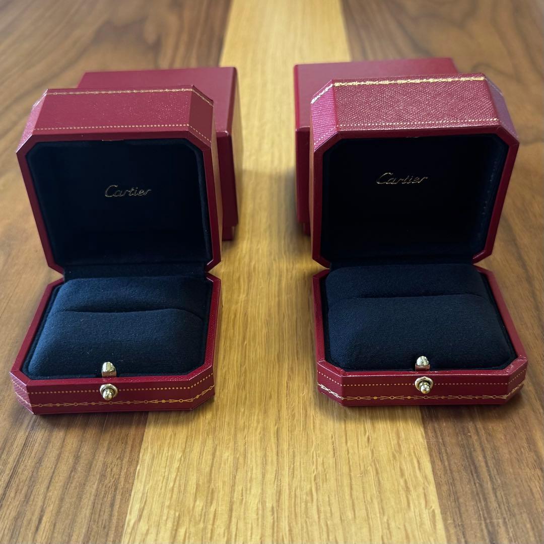 Cartier カルティエ 【美品】 リングケース + 外箱　各2個