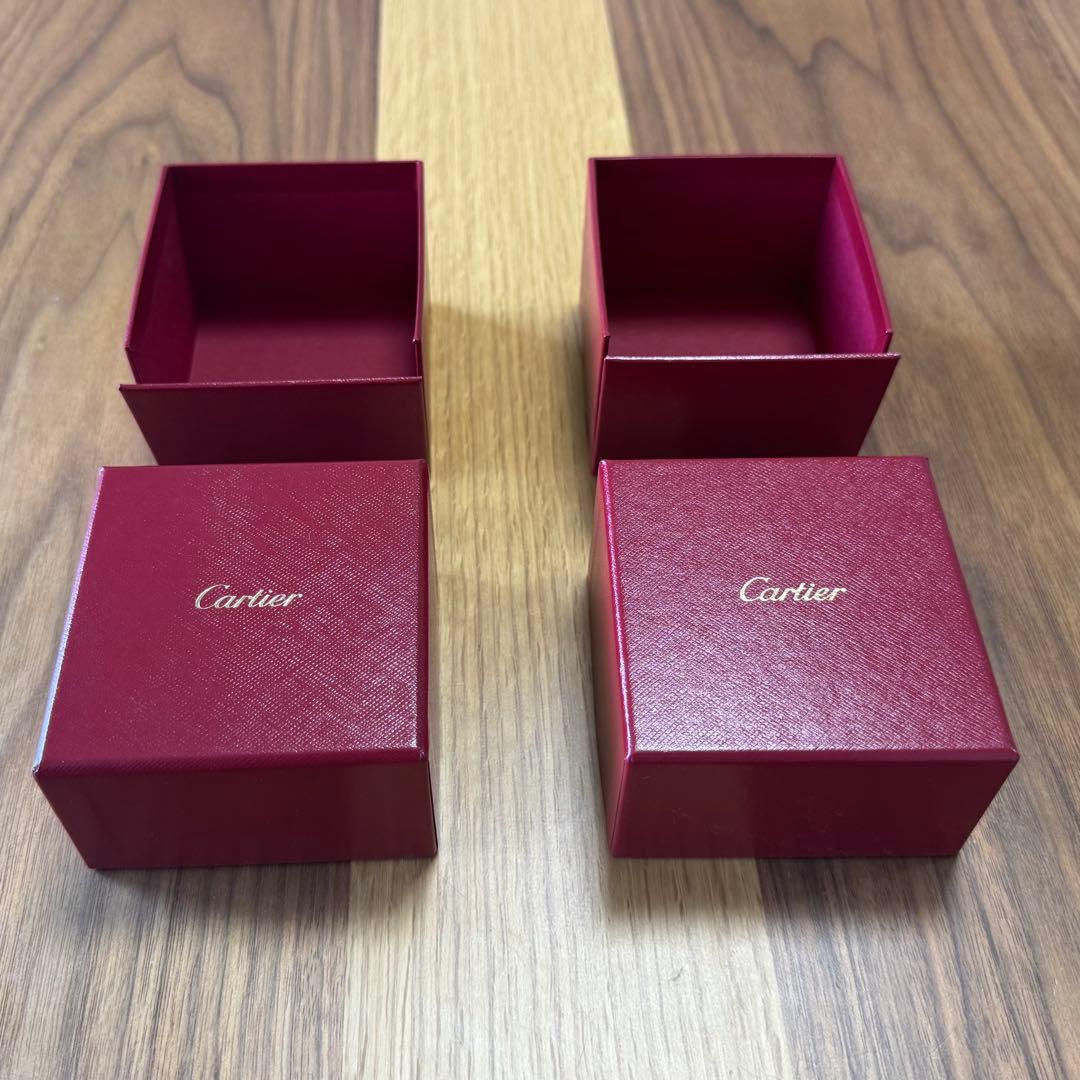 Cartier カルティエ 【美品】 リングケース + 外箱　各2個
