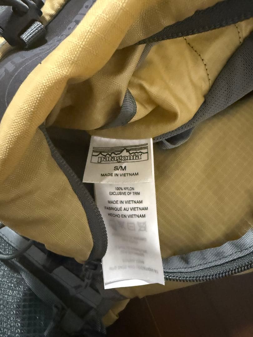 patagonia フィッシングベスト イエロー/グレー　希少