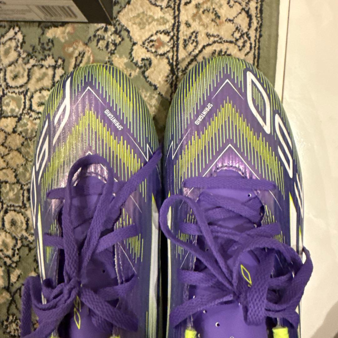 adidas F50 サッカーシューズ 紫/緑 箱付き