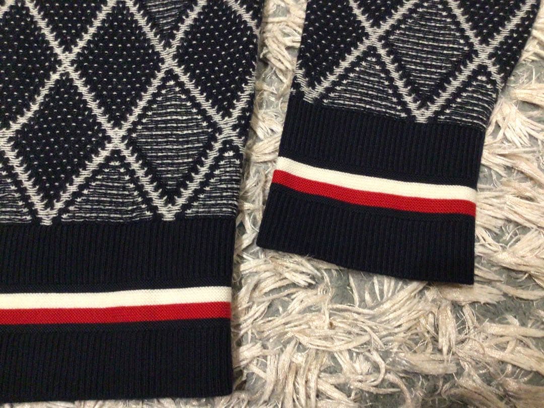   ダイヤモンドパターンセーターL