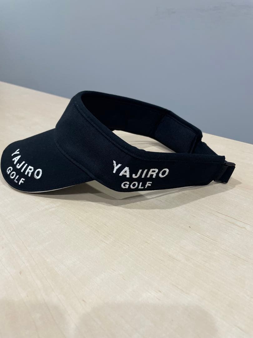 YAJIRO GOLF 黒 バイザー 846