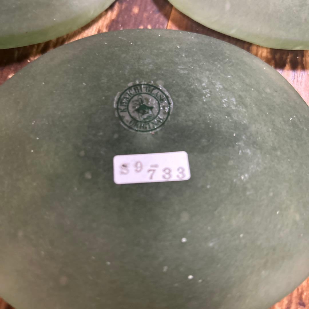 ぎやまん　北一硝子　金箔　ガラス皿　小皿5枚