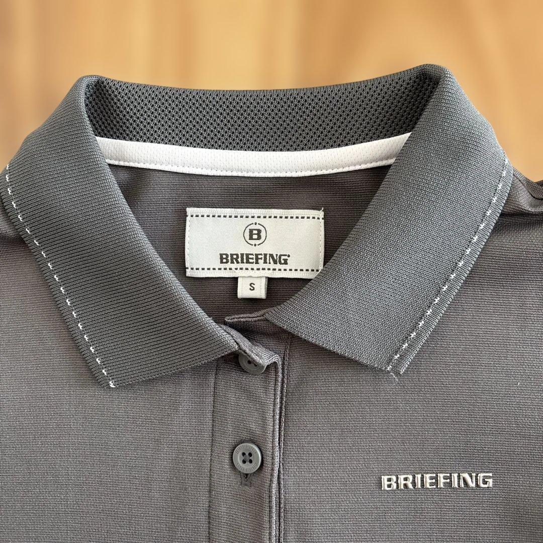 BRIEFING ポロシャツ Sサイズ グレー
