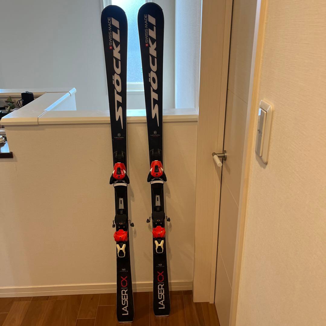 ストックリ LASER CX スキー 163cm ビンディング　サロモン