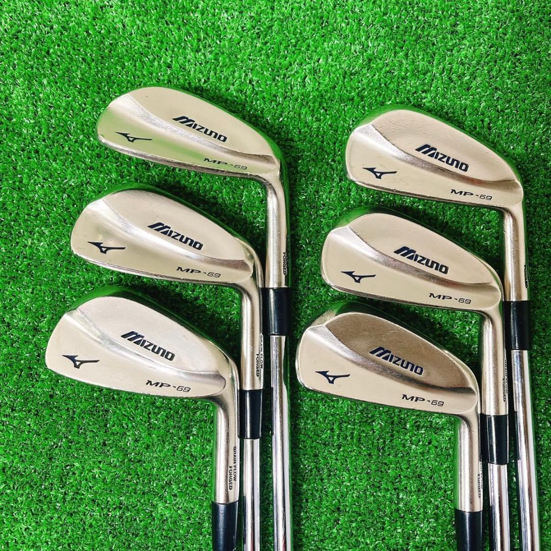 養老 ダブルニッケル仕上げ MIZUNO MP-69 アイアン6本セット 右 S