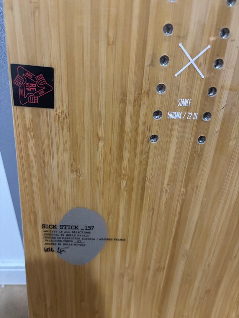 Salomon sick stick 157cm サロモン　シックスティック