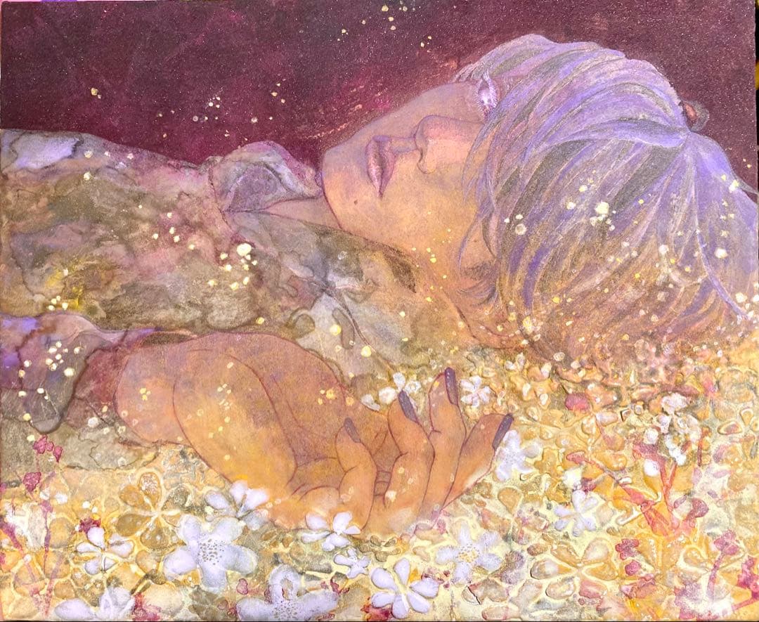 「隣に君が」原画 / 絵画 / 一点物/男性/日本画