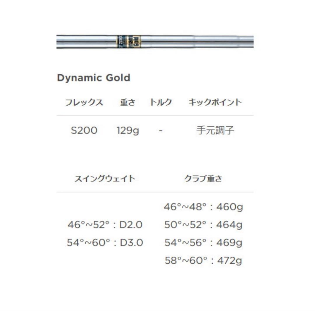 【新品】2023ボーケイフォージド 58 06B ダイナミックゴールドS200