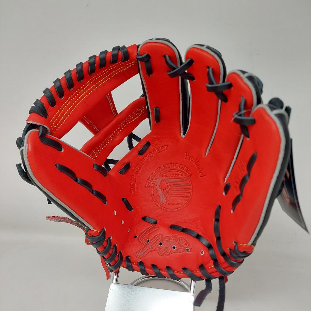 久保田スラッガー 少年軟式グローブ LT25-GJ5 J6H型 レッド×ブラック