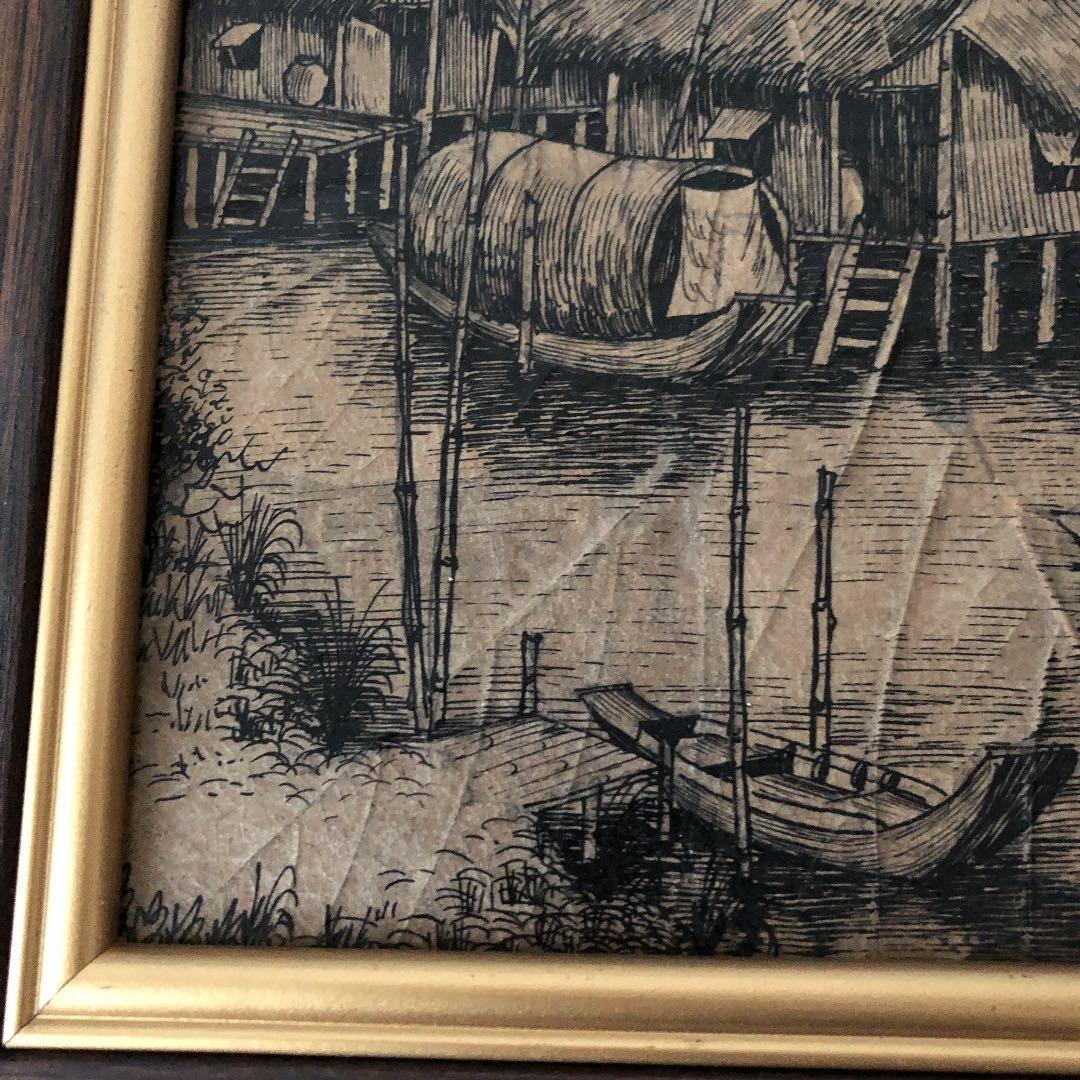 絵画 葉脈　タイ
